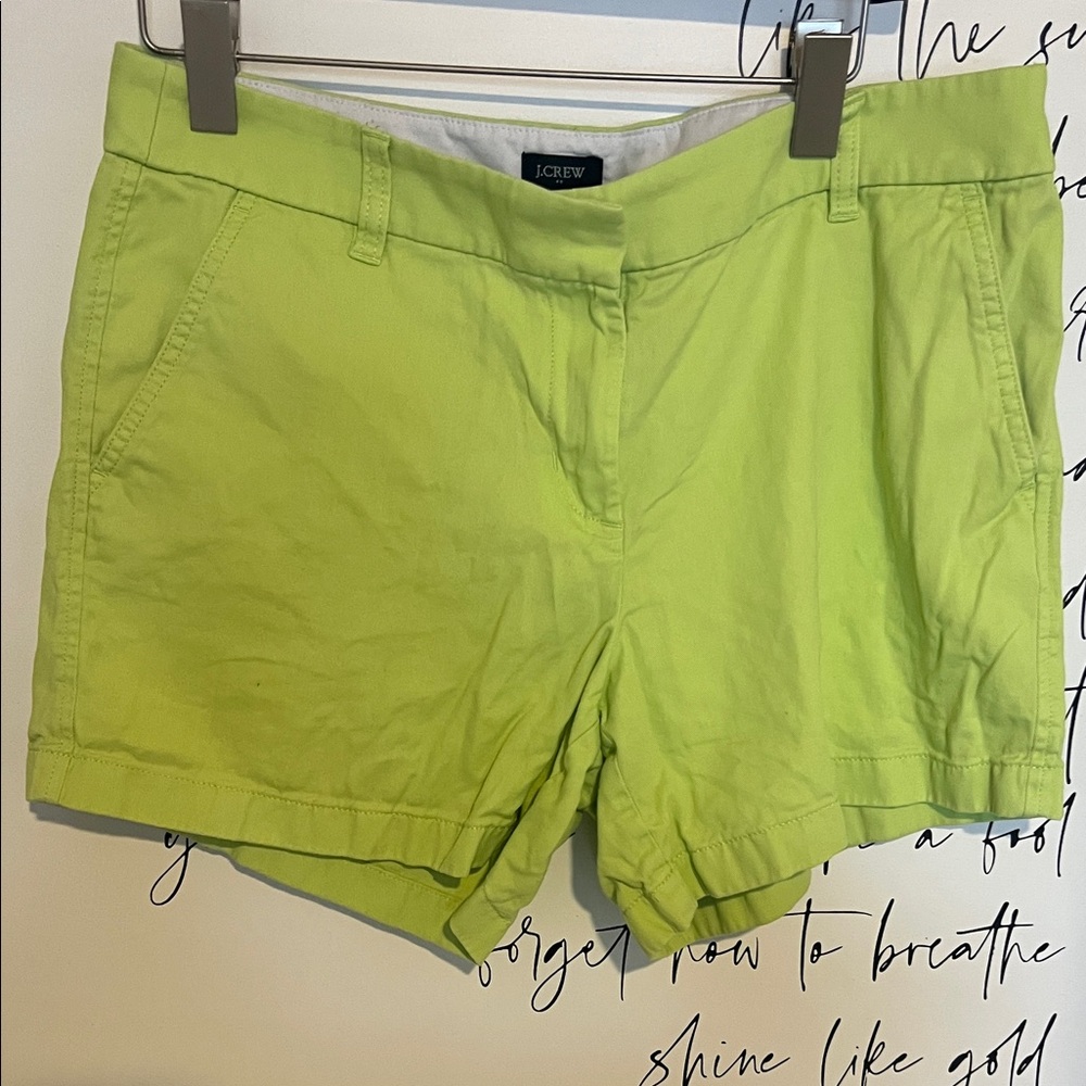 J. Crew Women's Lime Green Shorts